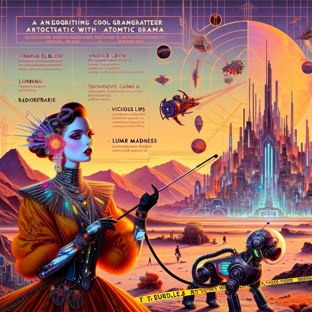 Vampire Aristocrat's Granddaughter on Mars in Cyberpunk Styl...