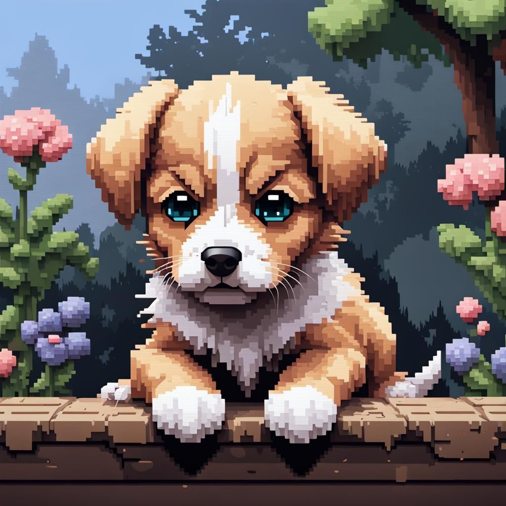 Pixel art puppy :-)