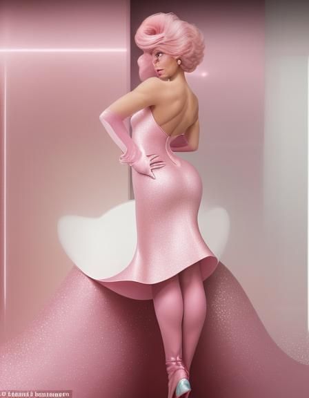 Glittering Pink Illustration of Scientific Literacy