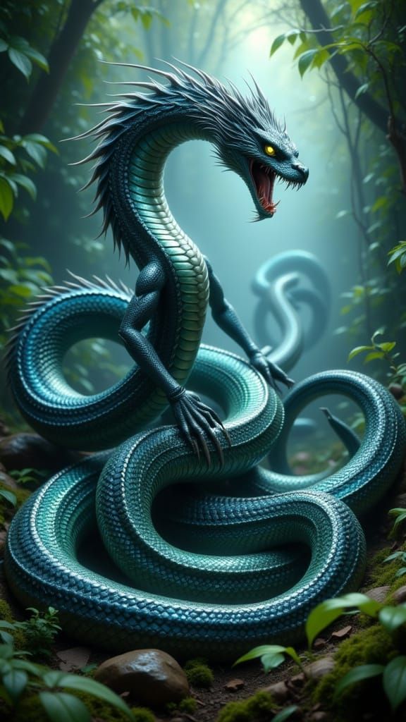 Regal Cobra in Mystical Jungle