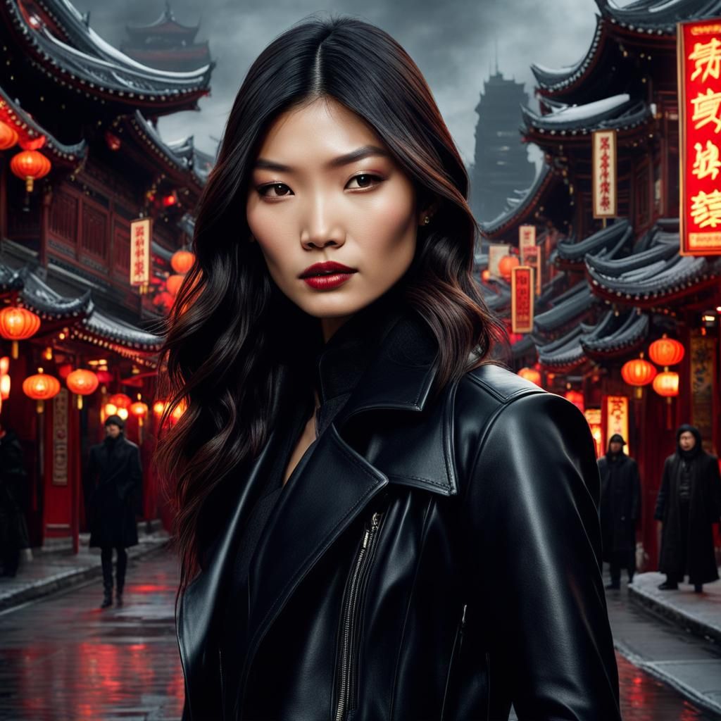 Gemma Chan as Vampire in Gothic Chinatown