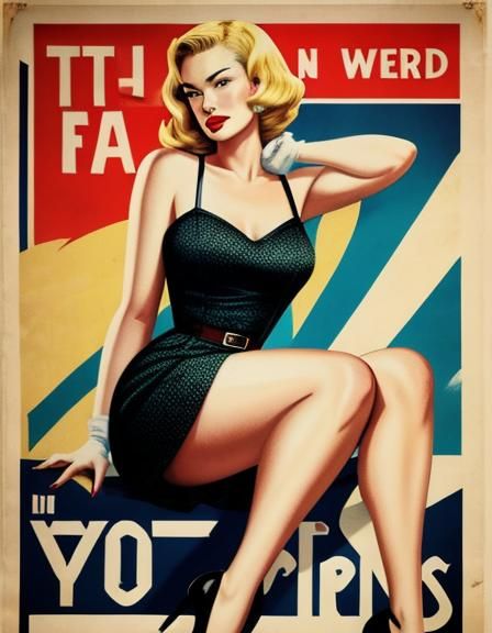 Lena Headey in vintage poster