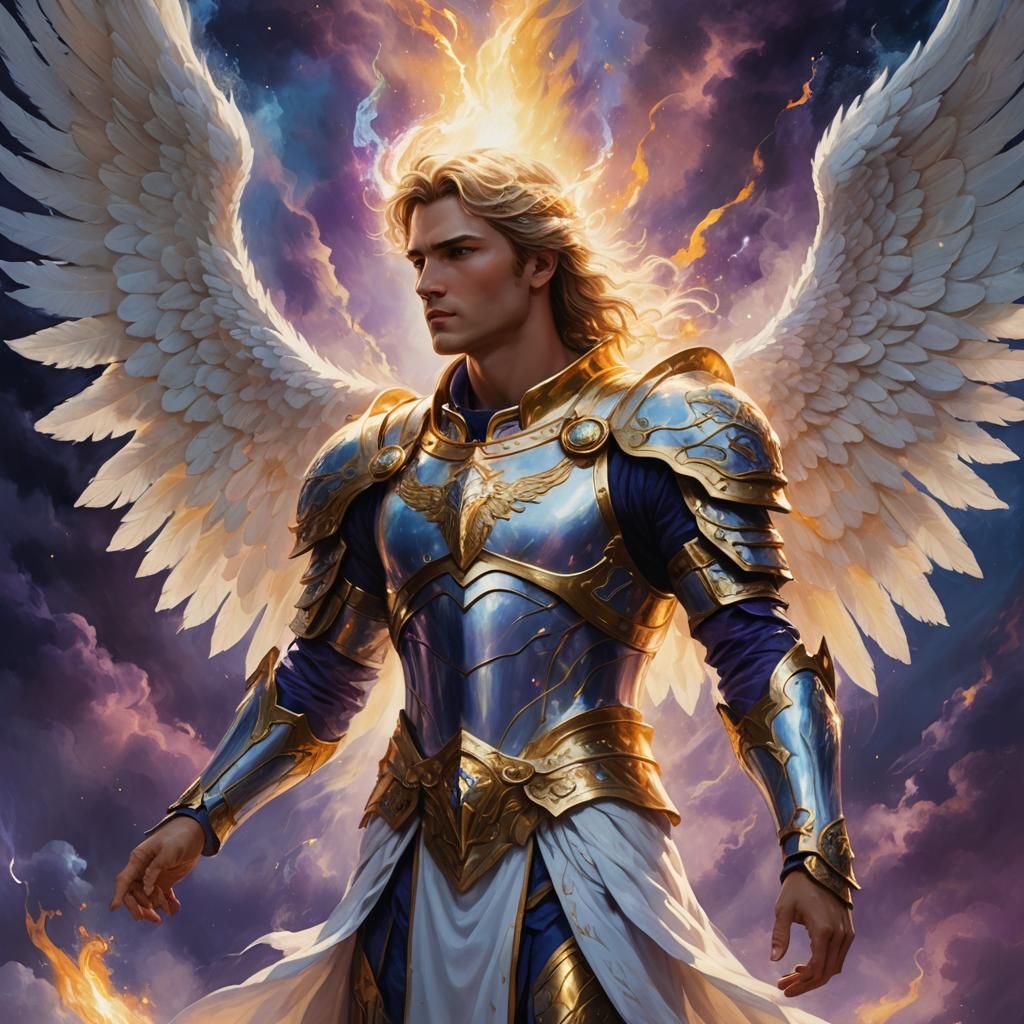 Angelic Being Concept Art in Mystical Realm