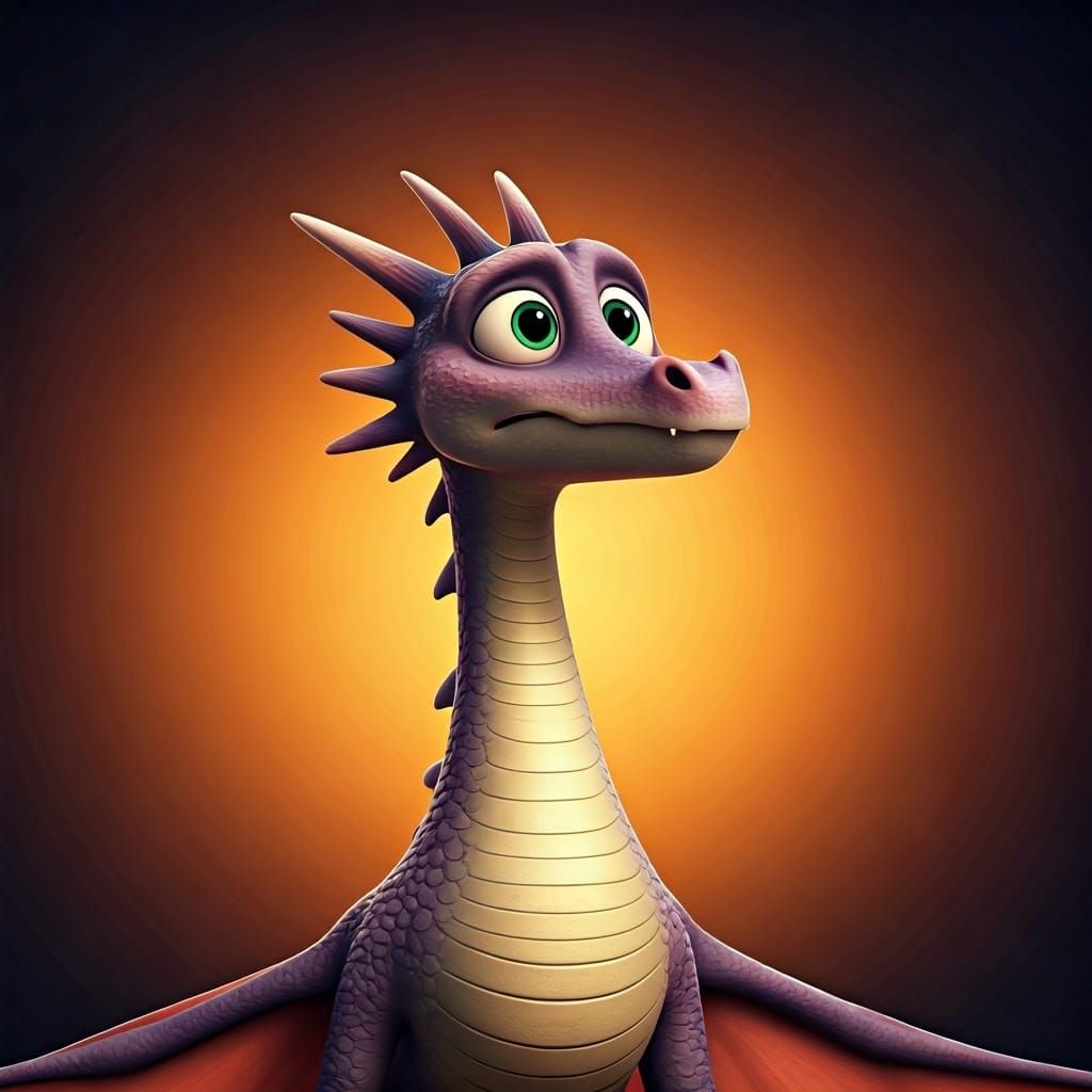 Mother Dragon Soars Skyward in Vibrant Digital Art