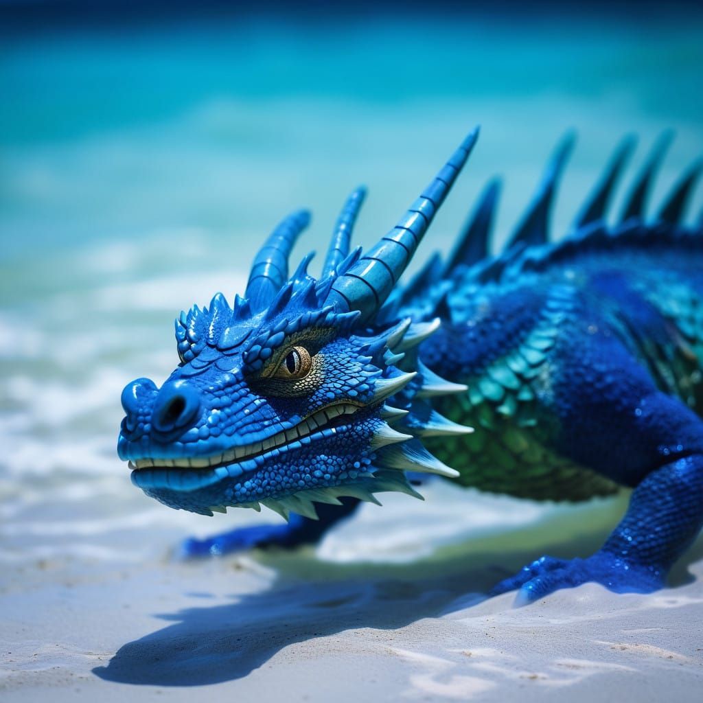 The Blue Dragon in Oceanic Splendor