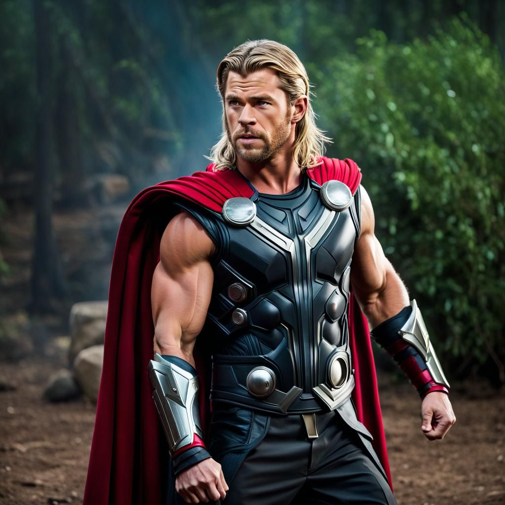 Chris Hemsworth as Thor: Professional Portrait