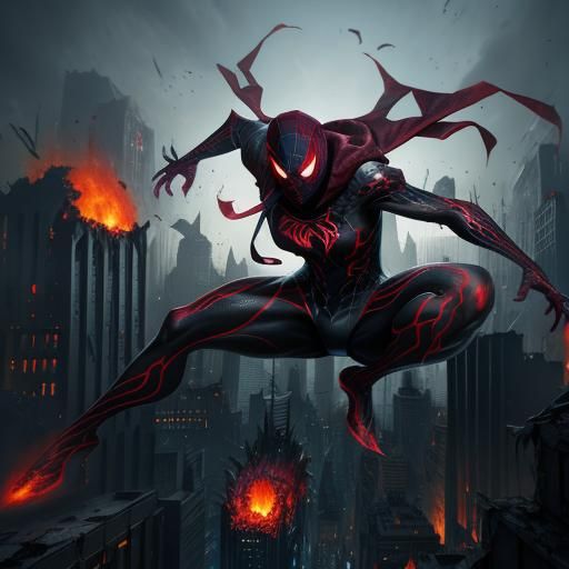 Giant Spider Gwen Carnage Wreaks Havoc