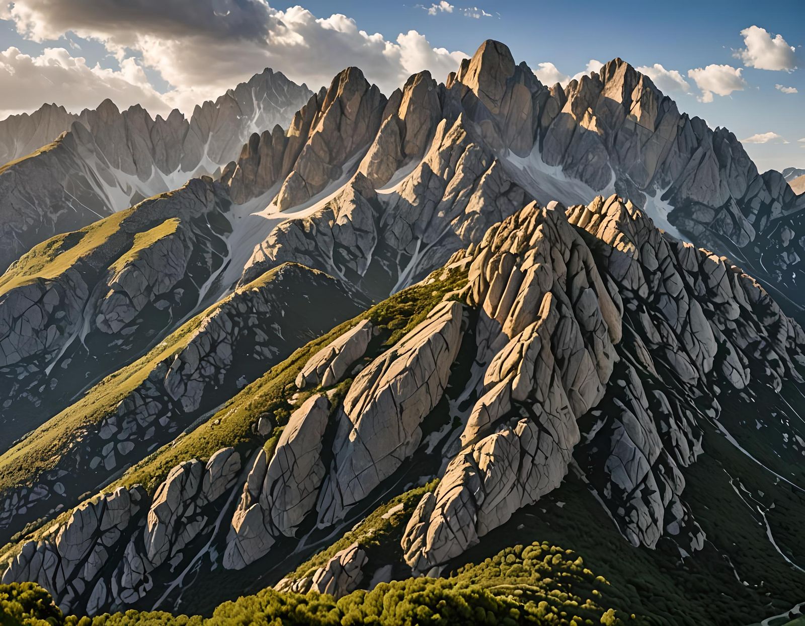 Mountain Tops in Restonica Valley, Corsica