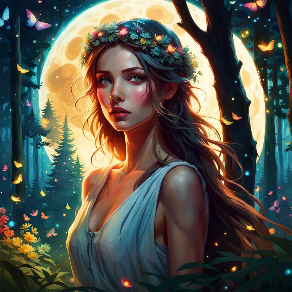 Moonlit portrait