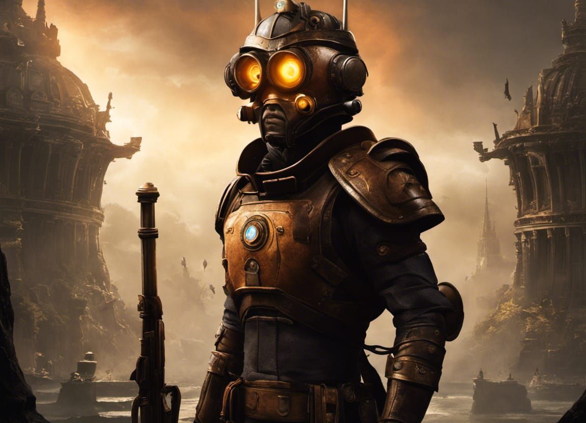 Epic Sci-Fi Soldier in Cinematic Digital Painting