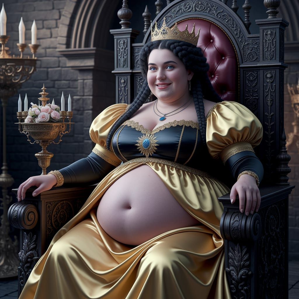 Vast and Regal Young Queen Smiles from Iron Throne