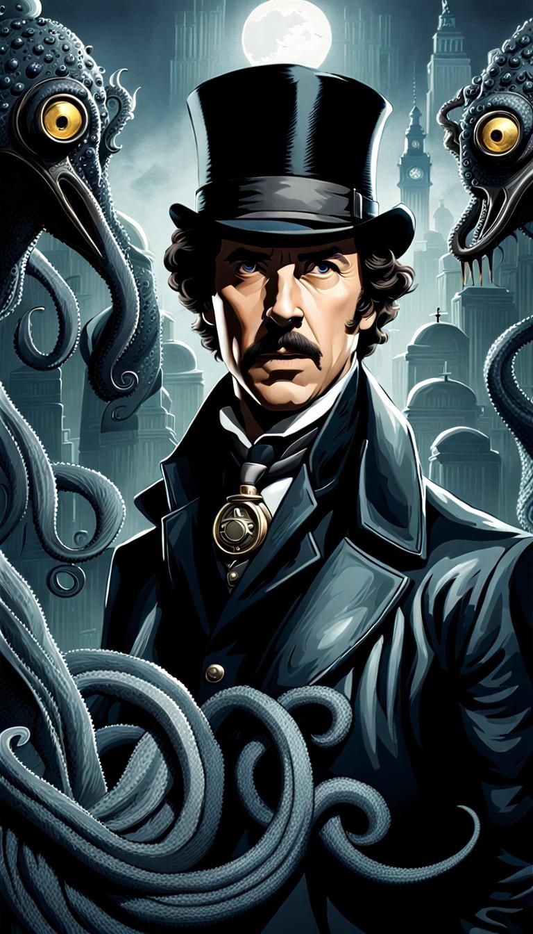 Sherlock Holmes and Watson vs. Shoggoth in Film Noir