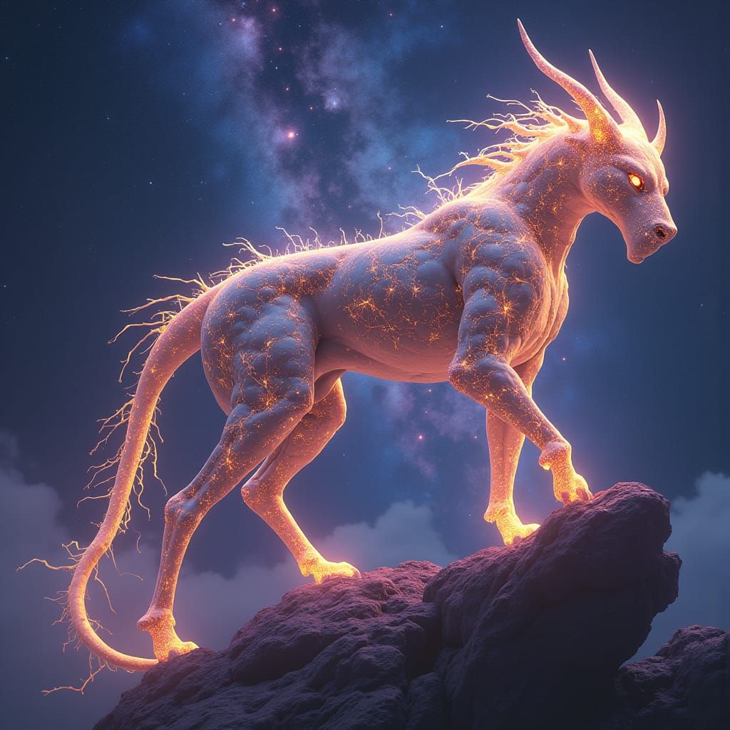 Majestic Galaxy Garou with Ethereal Aura