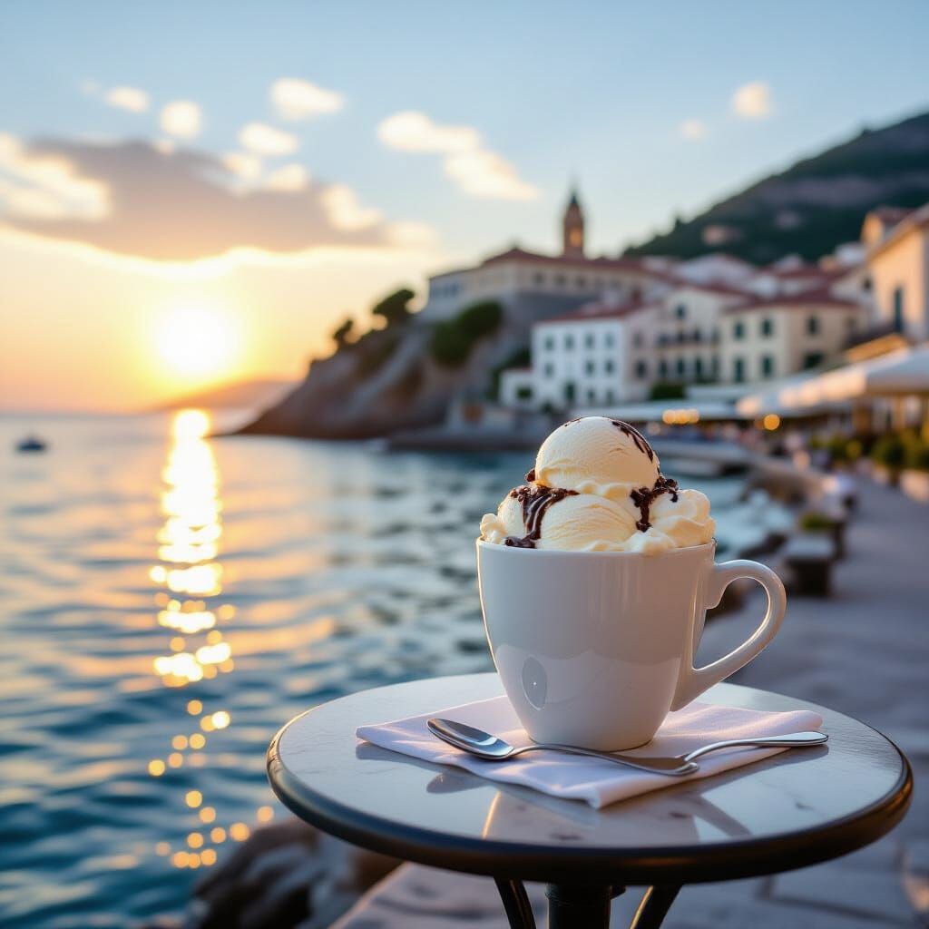 Giant Lemon Chocolate Ice Cream, Sicilian Dawn