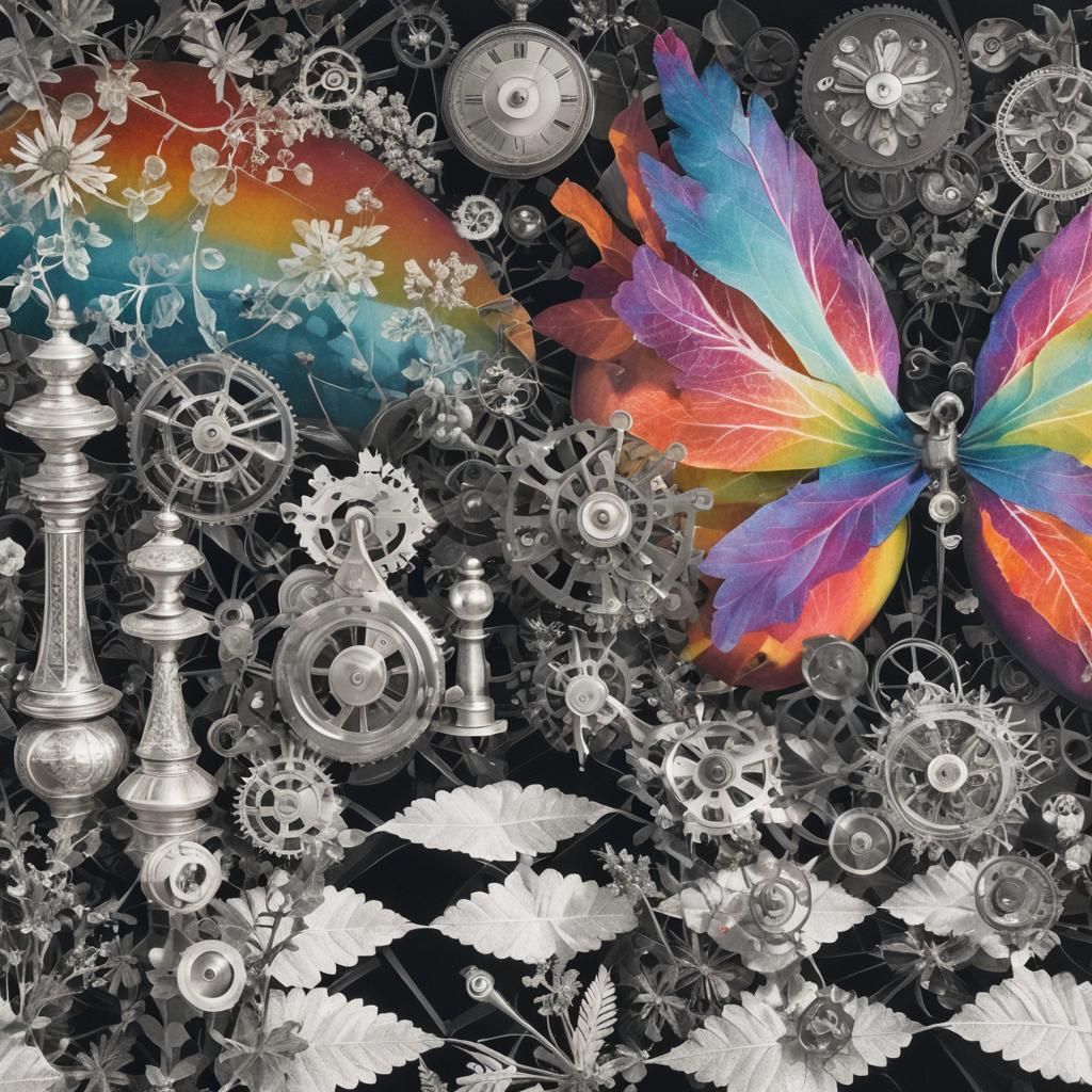 Ethereal Photogram with Solarization and Abstracted Forms