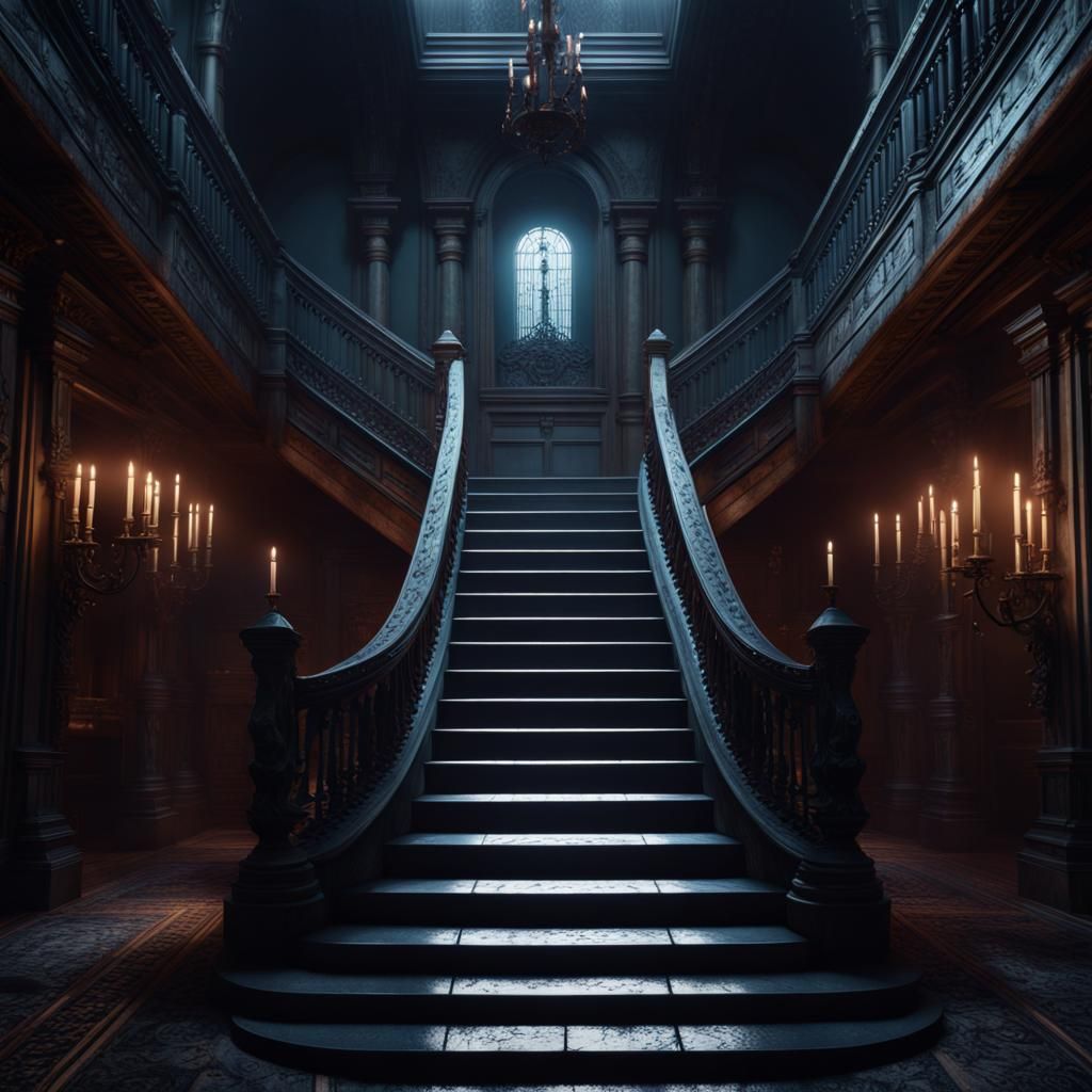 Endless Staircases in a Creepy Dark Room