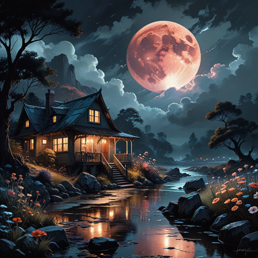 Digital watercolor Illustration of a Stylized watercolor Art...