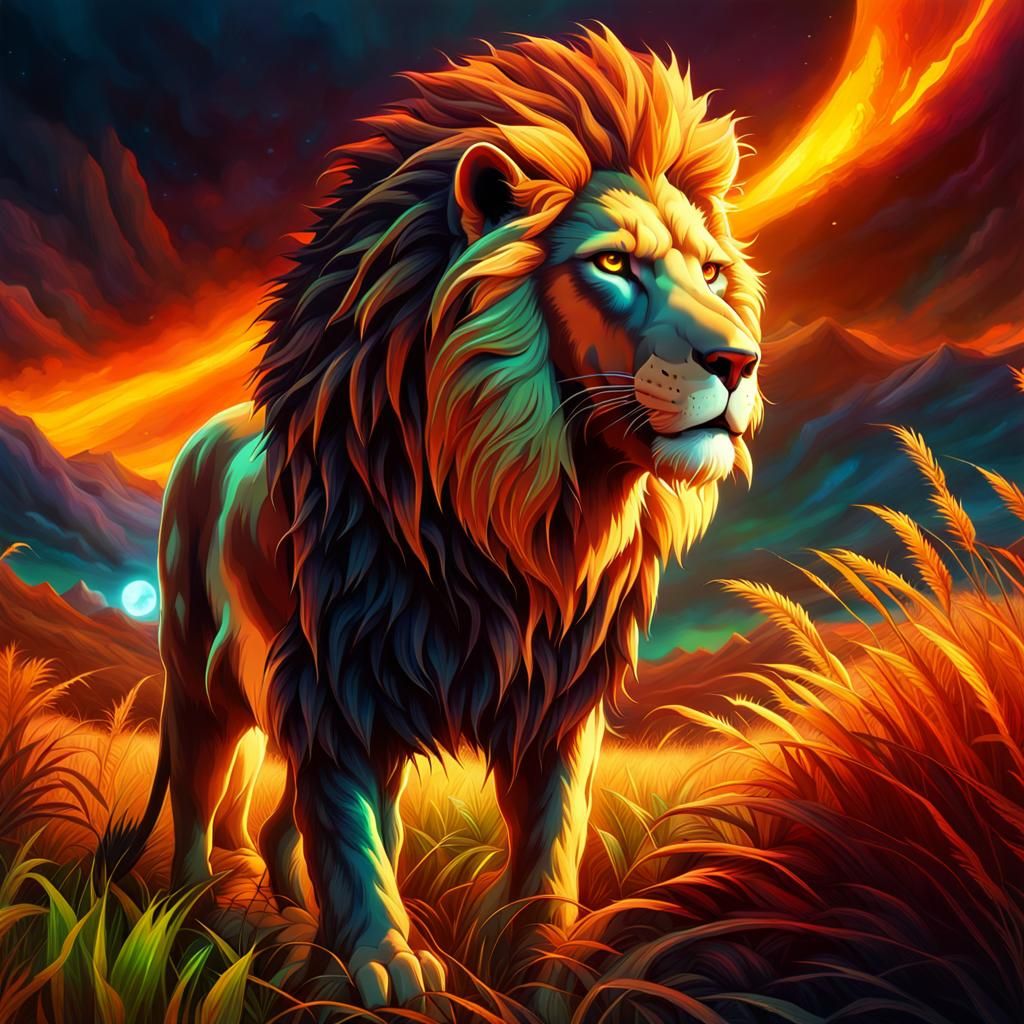 Spectral Figures and Animals in Dark Fantasy Art