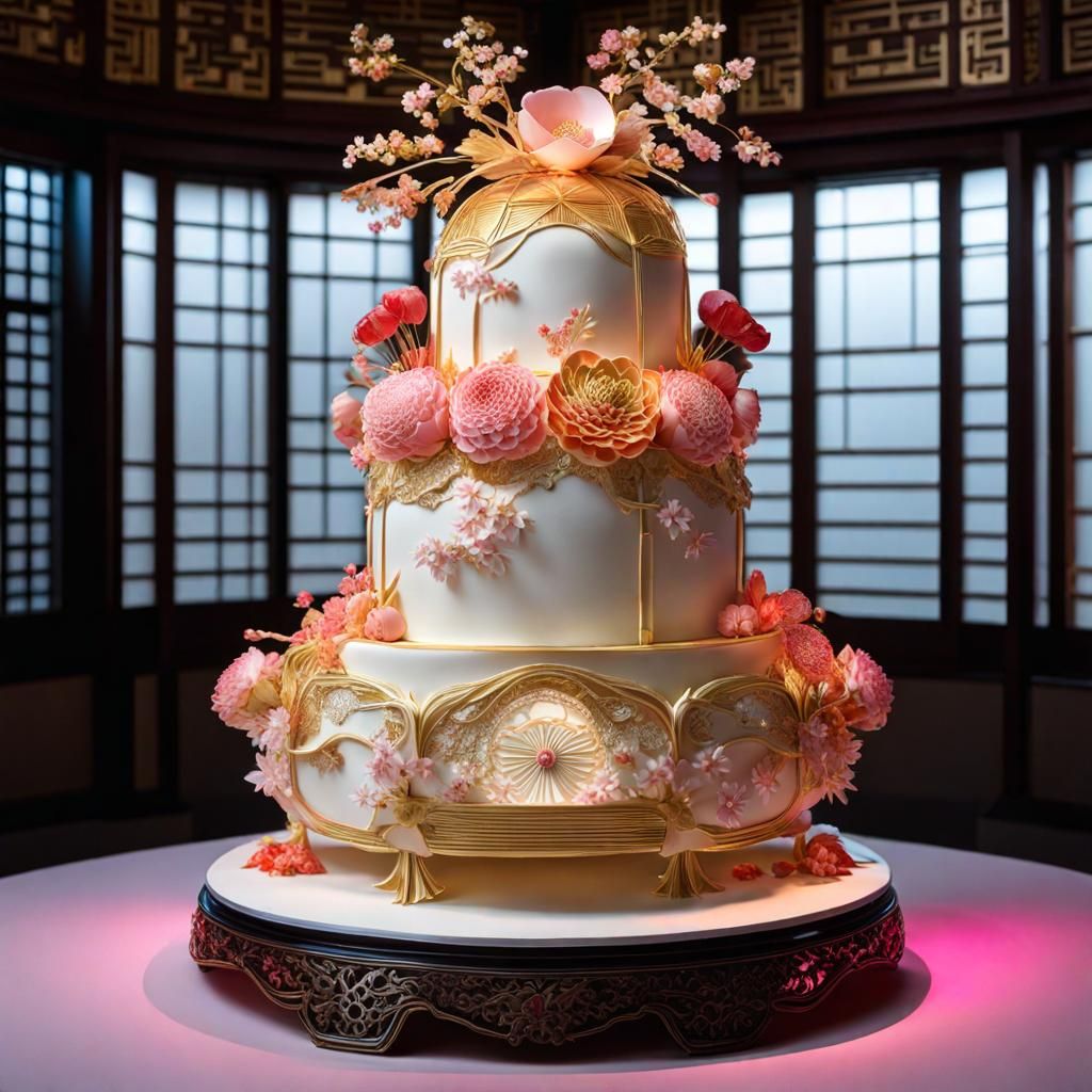 Japanese wedding cake 👘🌸🍰