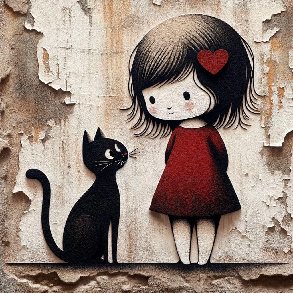 Whimsical Childhood Friendship in a Rustic Setting