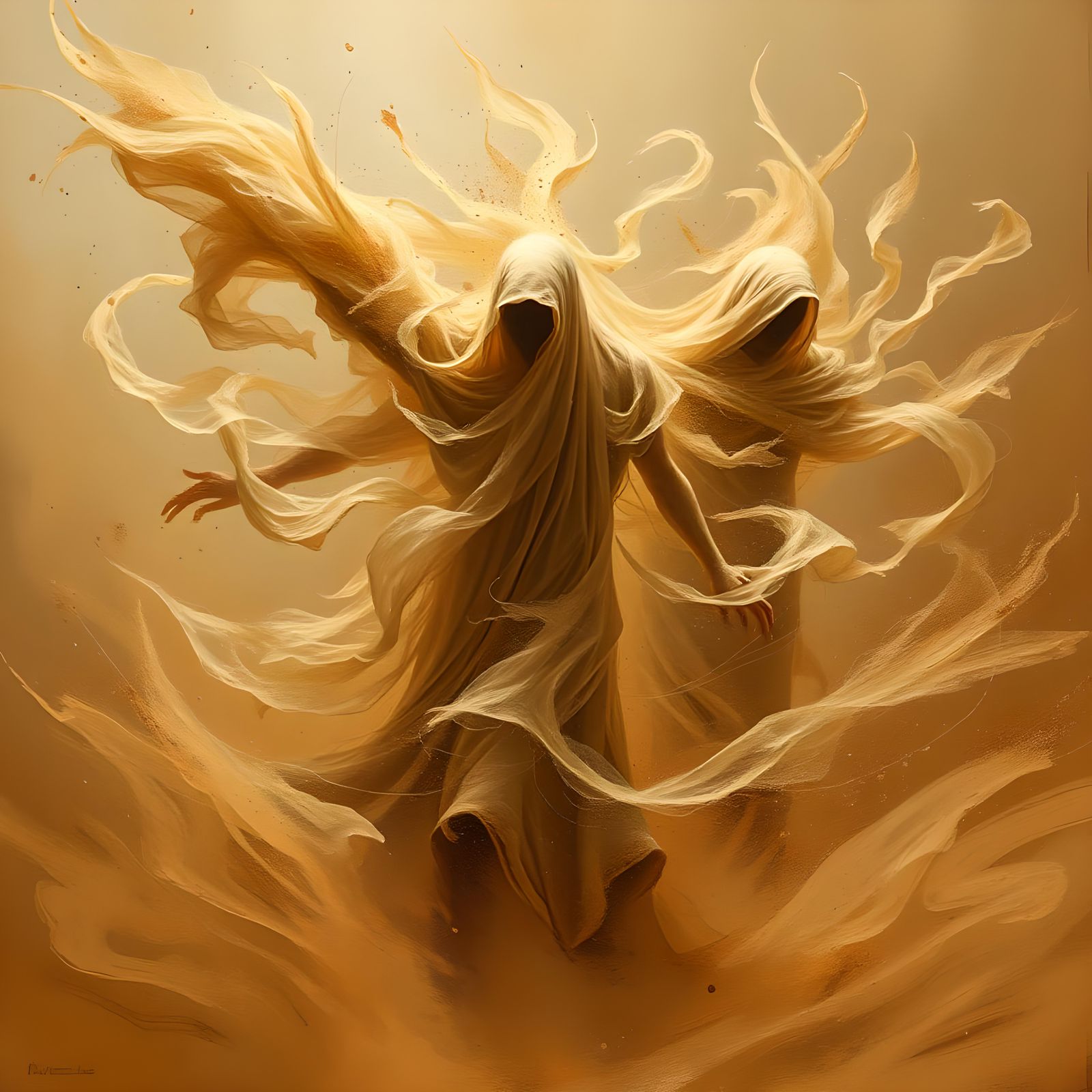 Windstorm in the desert
