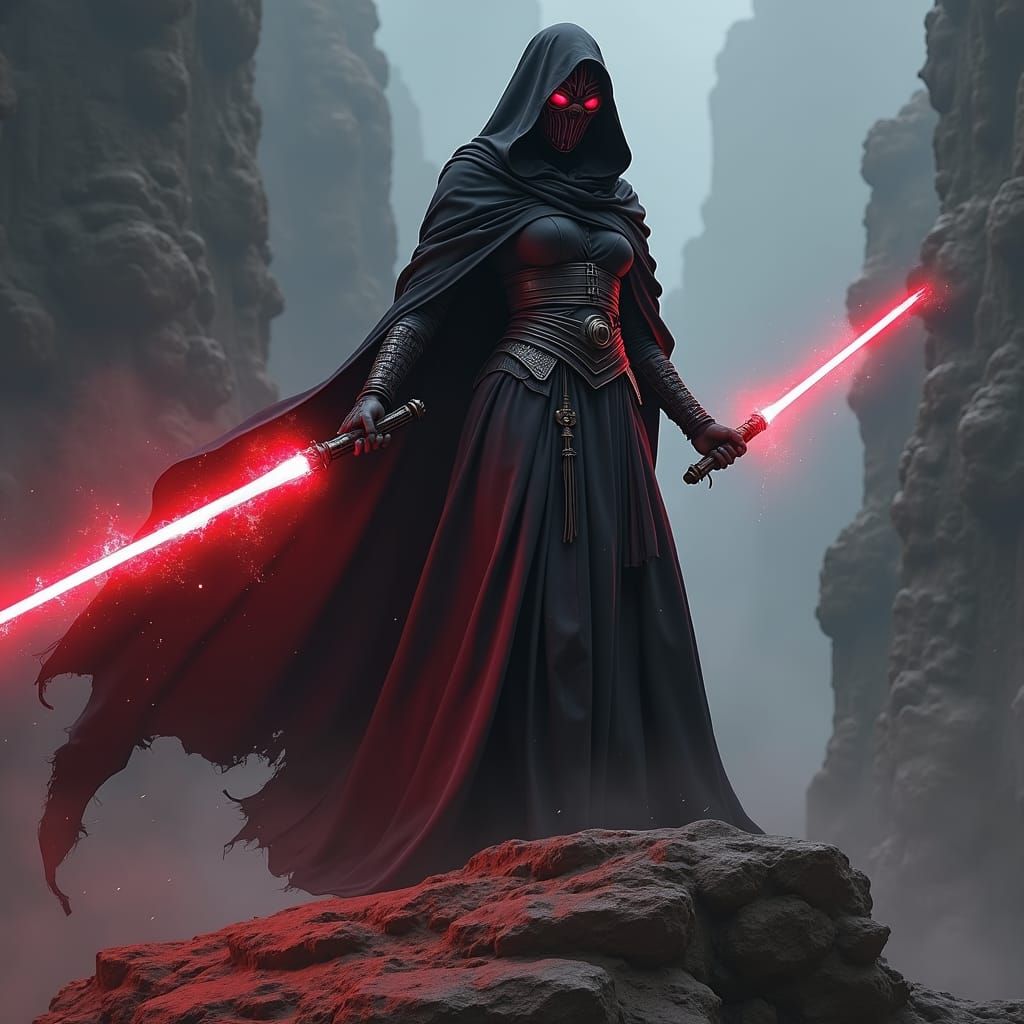 Darth Quailin dual wielding