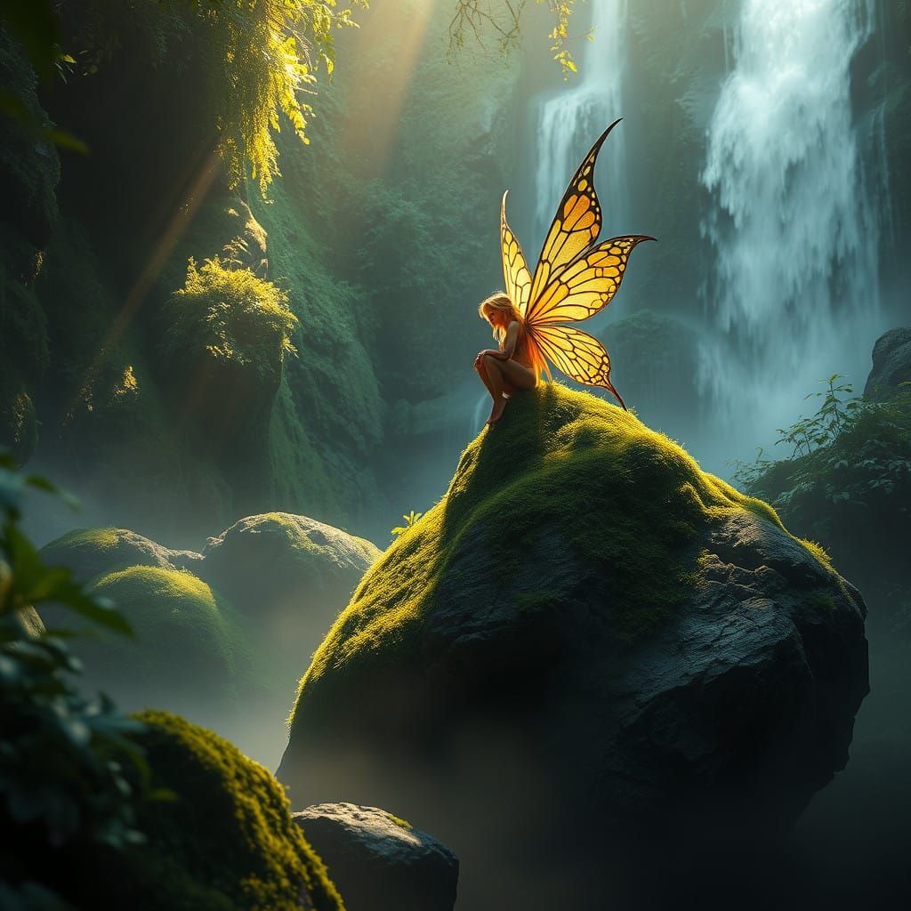 Surreal Fantasy Scene in Detailed Matte Painting Style