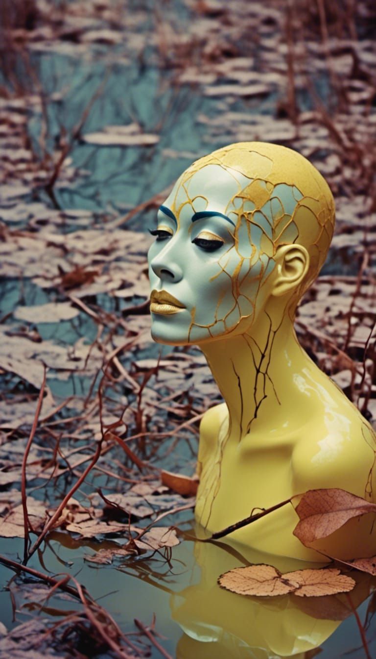 Yellow Bust in Swampy Pond