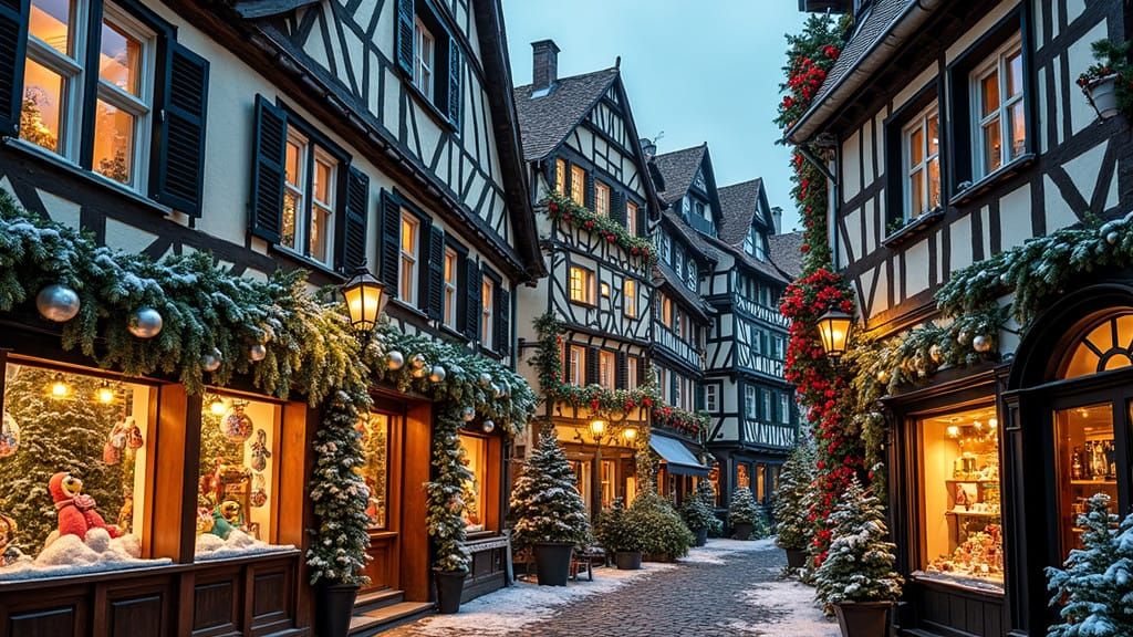 Christmas Magic in Alsacian Town