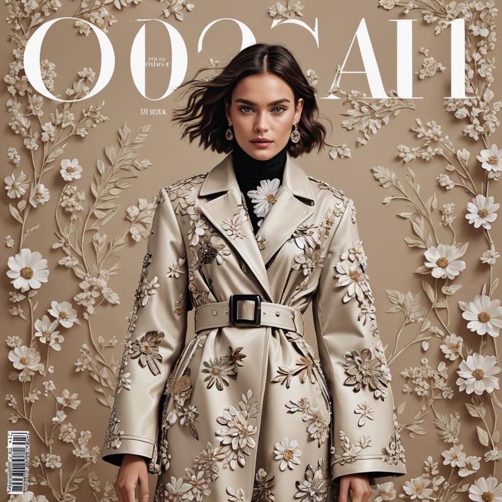 Futuristic Fashion Magazine Cover 2024