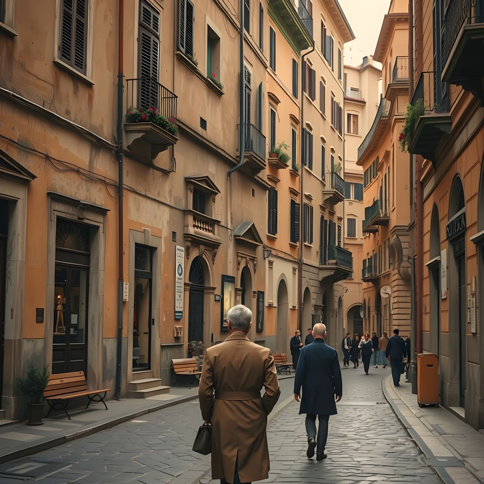 Cinematic Street View in Rome