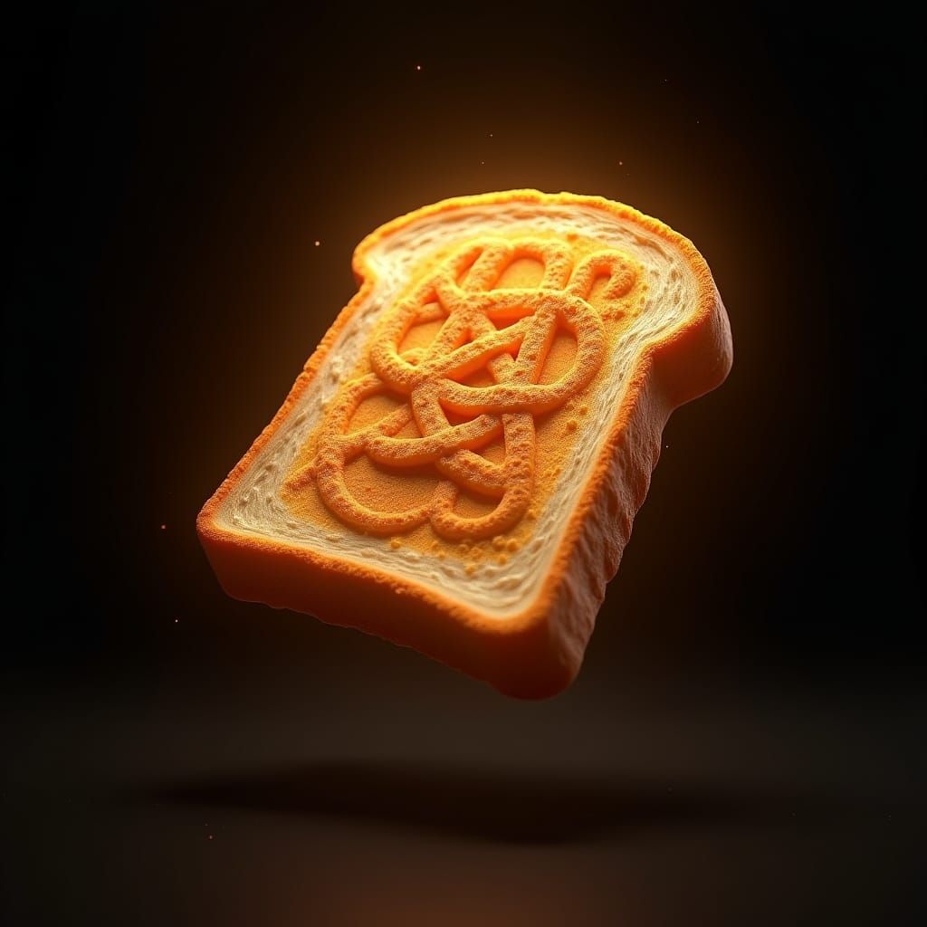 Majestic Toast Slice in Unreal Engine 5 Style