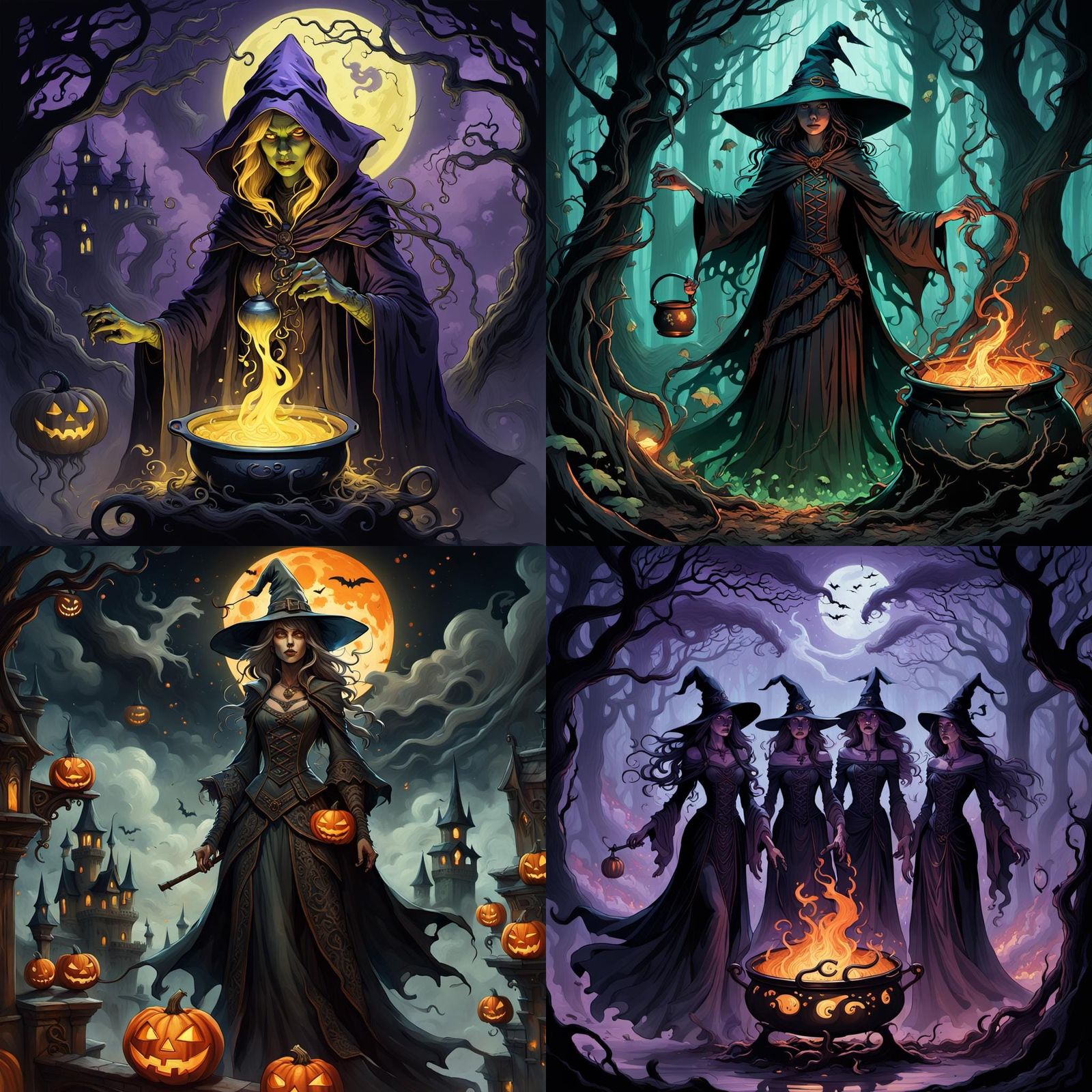 Halloween Night: Dark Fantasy Concept Art