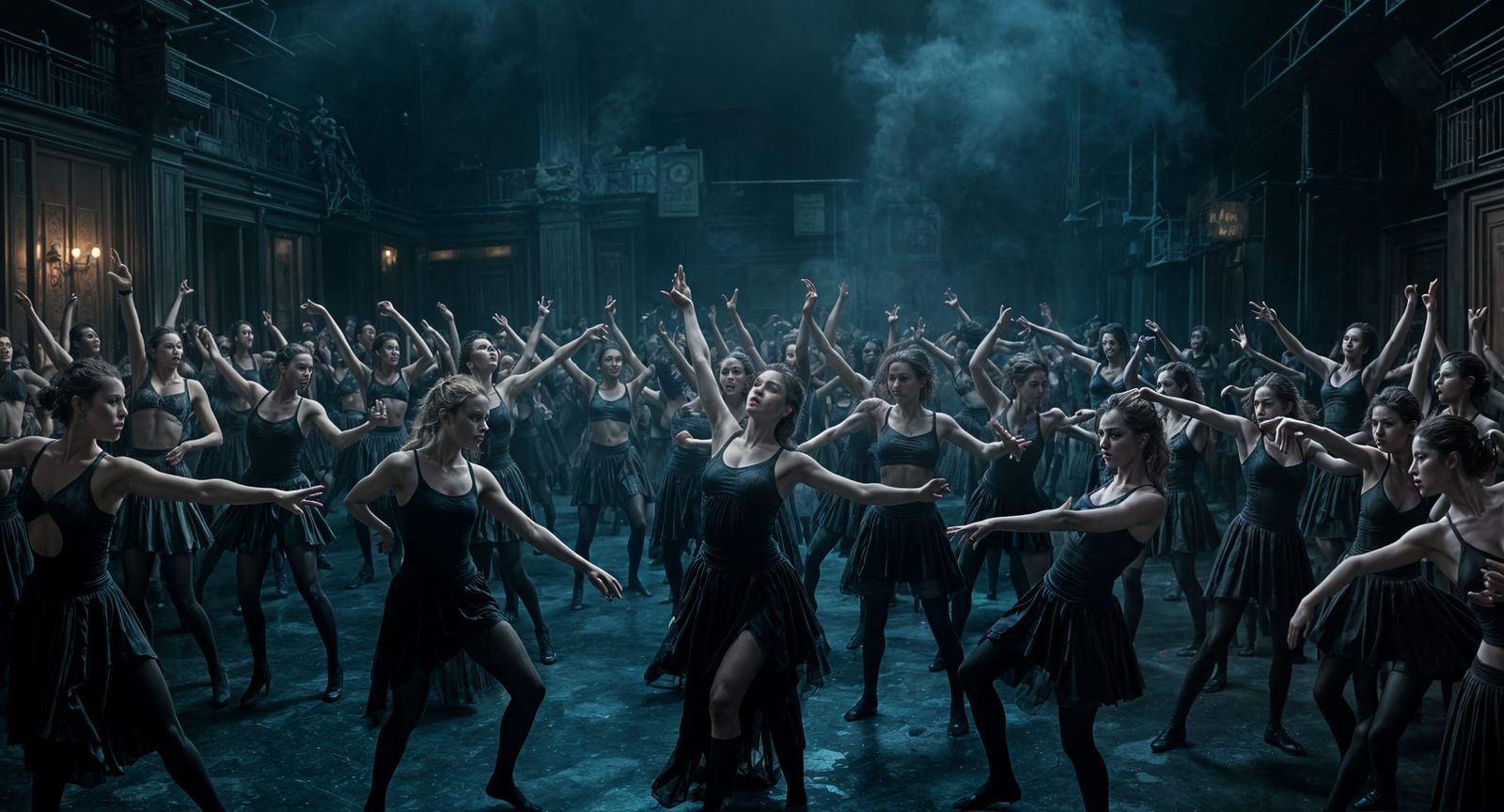 Dramatic Dancers in Gritty Liminal Space