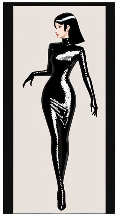 Sleek Astral Sequins in Rough Abstract Style