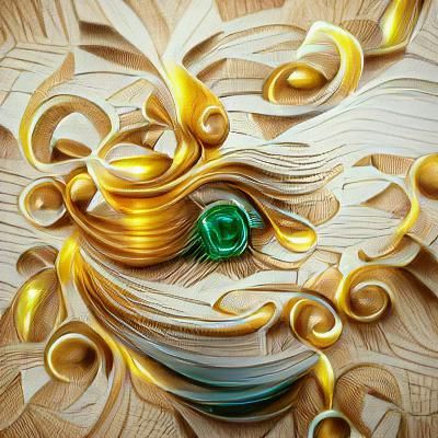 Emerald and Gold Hall with Quilling Details