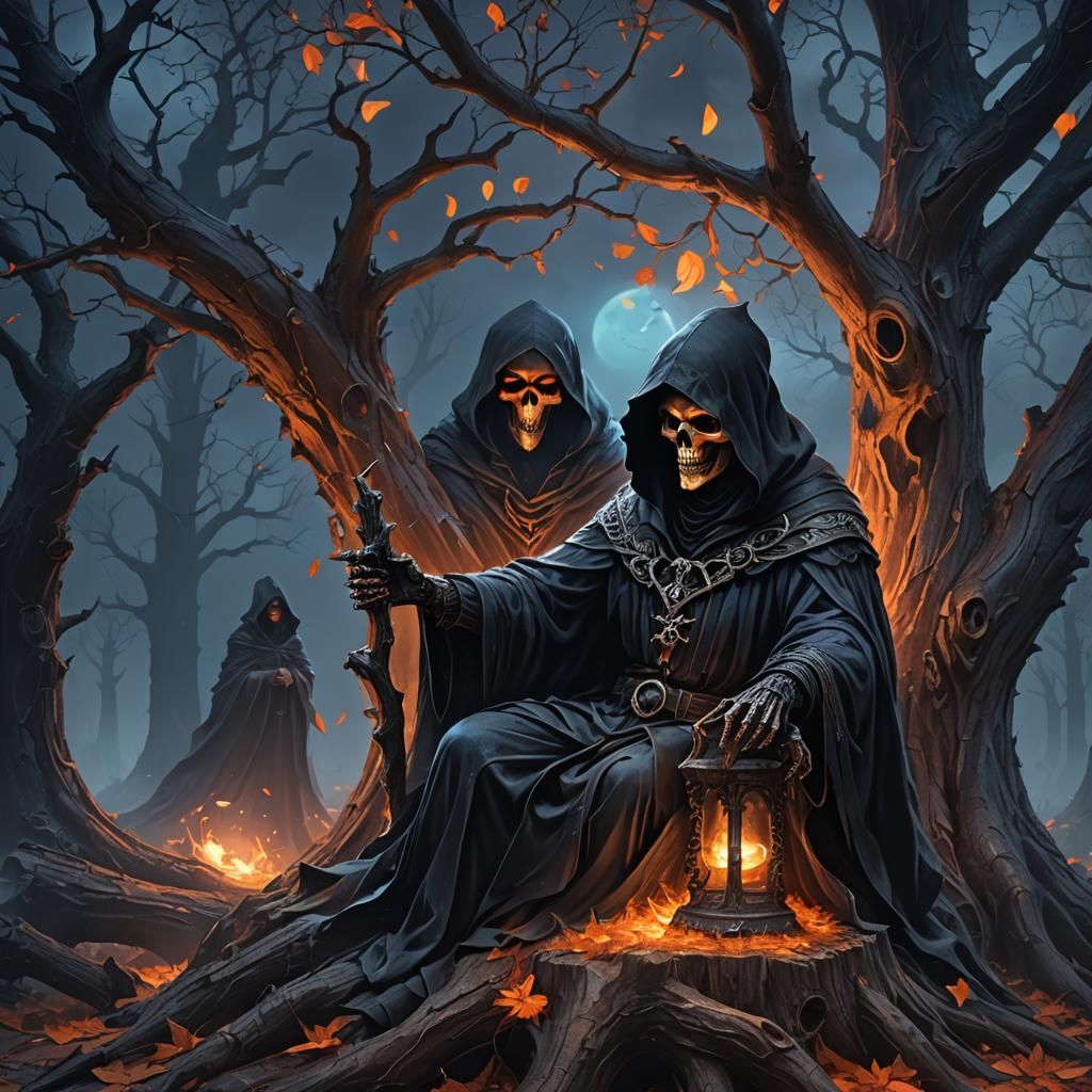 Grim Reaper in Dark Fantasy Concept Art