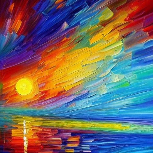 Underwater Light in Neo-Impressionist Style