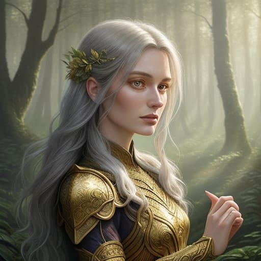 Tanja in Mystical Forest Digital Painting