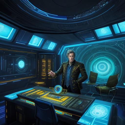 Time Lord in the Tardis: Sci-Fi Fantasy Art