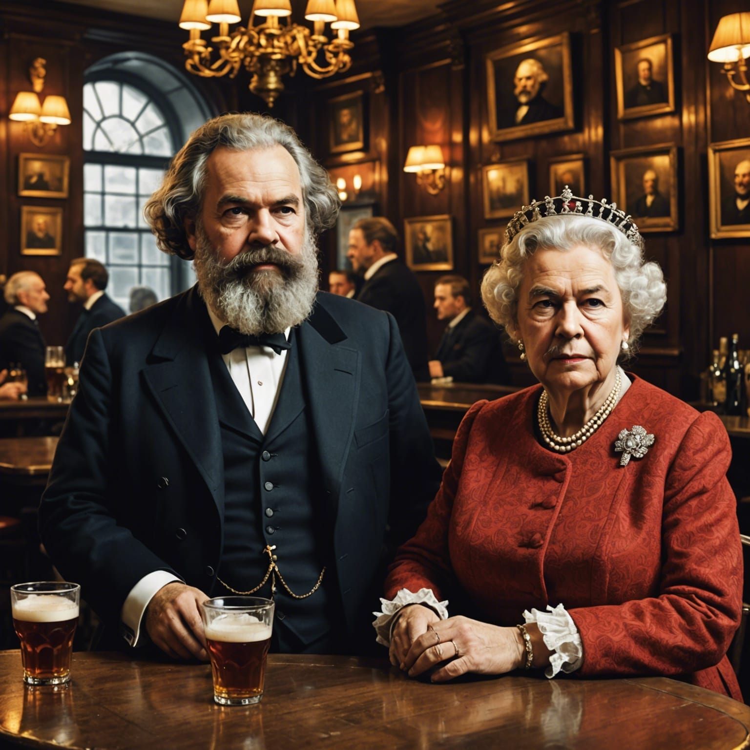 Unexpected Meeting: Philosopher and Monarch in London Pub