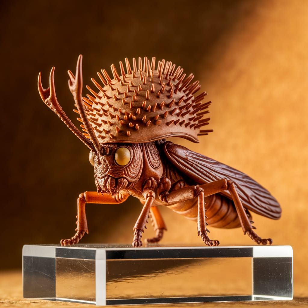 Collectible Candelaria Treehopper Figure in Warm Sunlight