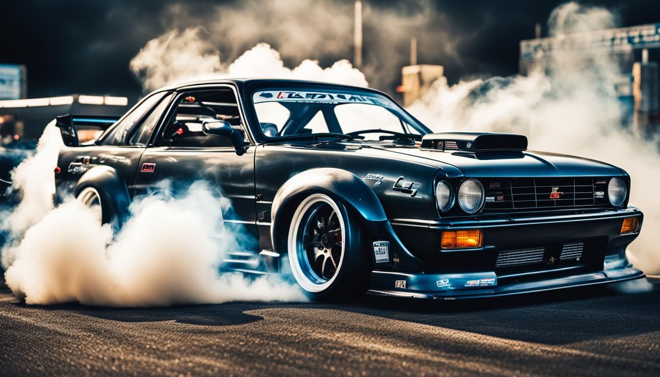 Hyperrealistic JDM Cars Drifting with Smoke and Speed