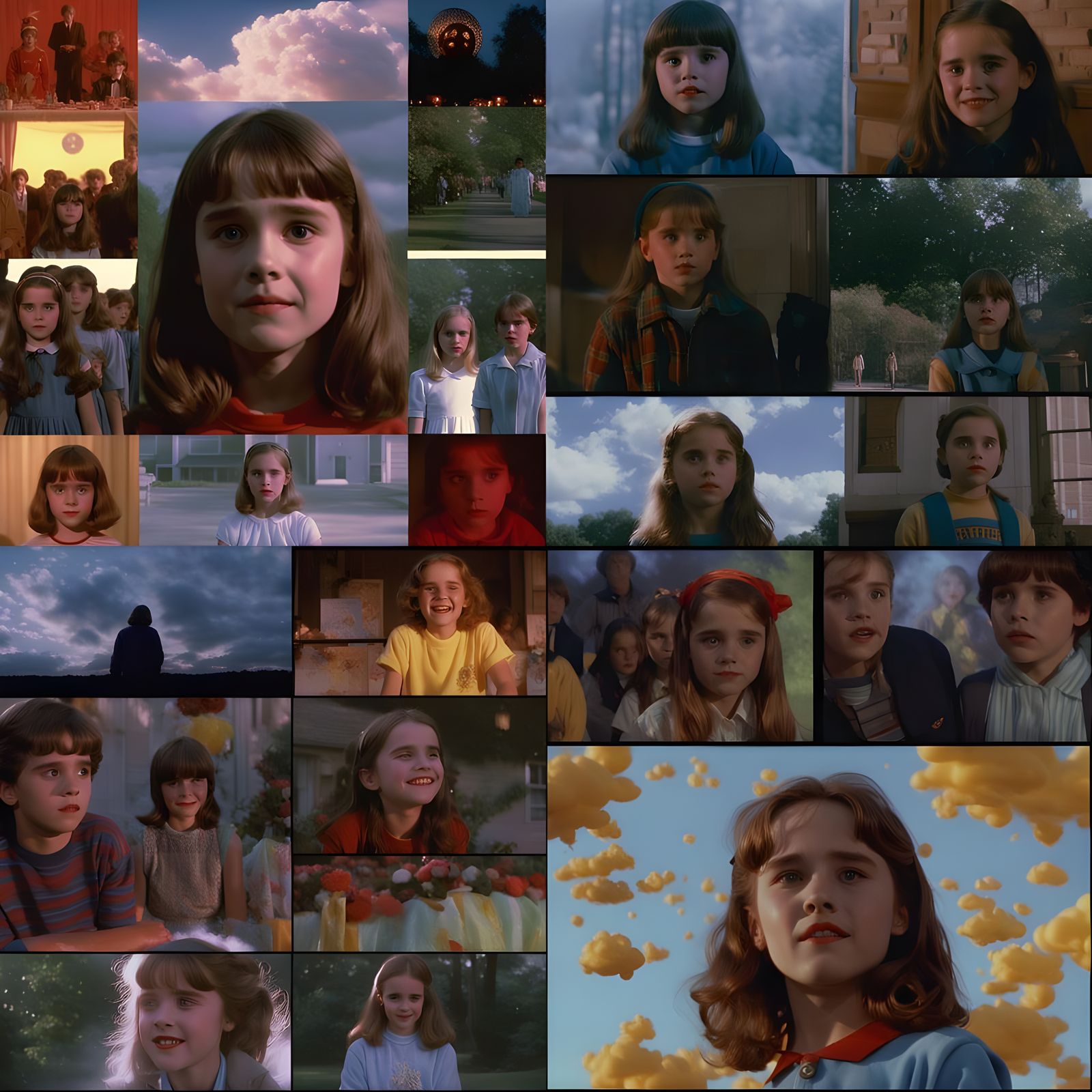 80s Horror Film Screenshot with Ethereal Glow