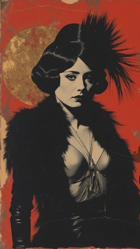 Epic Berlin Cabaret Nightclub Poster in Weimar Republic Expr...