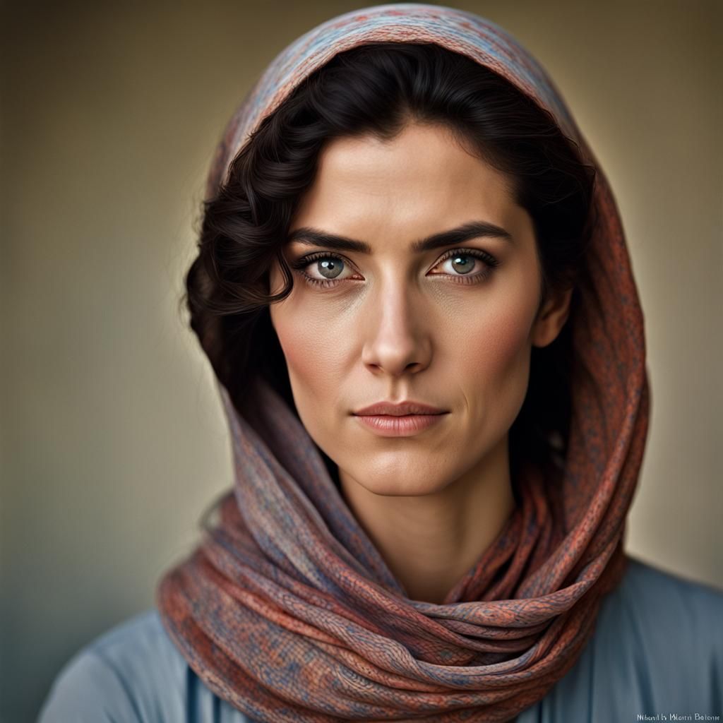 Professional Portrait of a Tall Blonde Woman