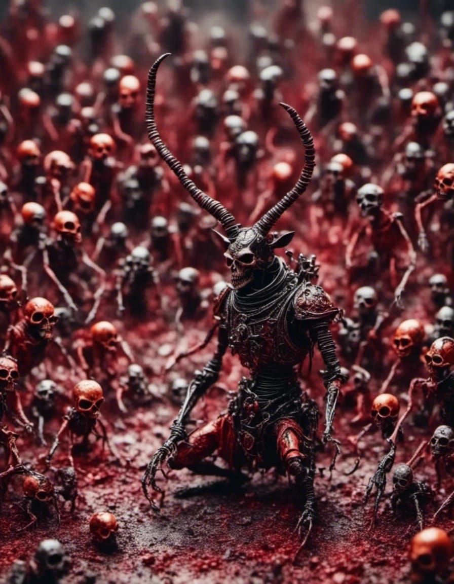 Macro Tilt-Shift Photo of Mosquito Biting Eye