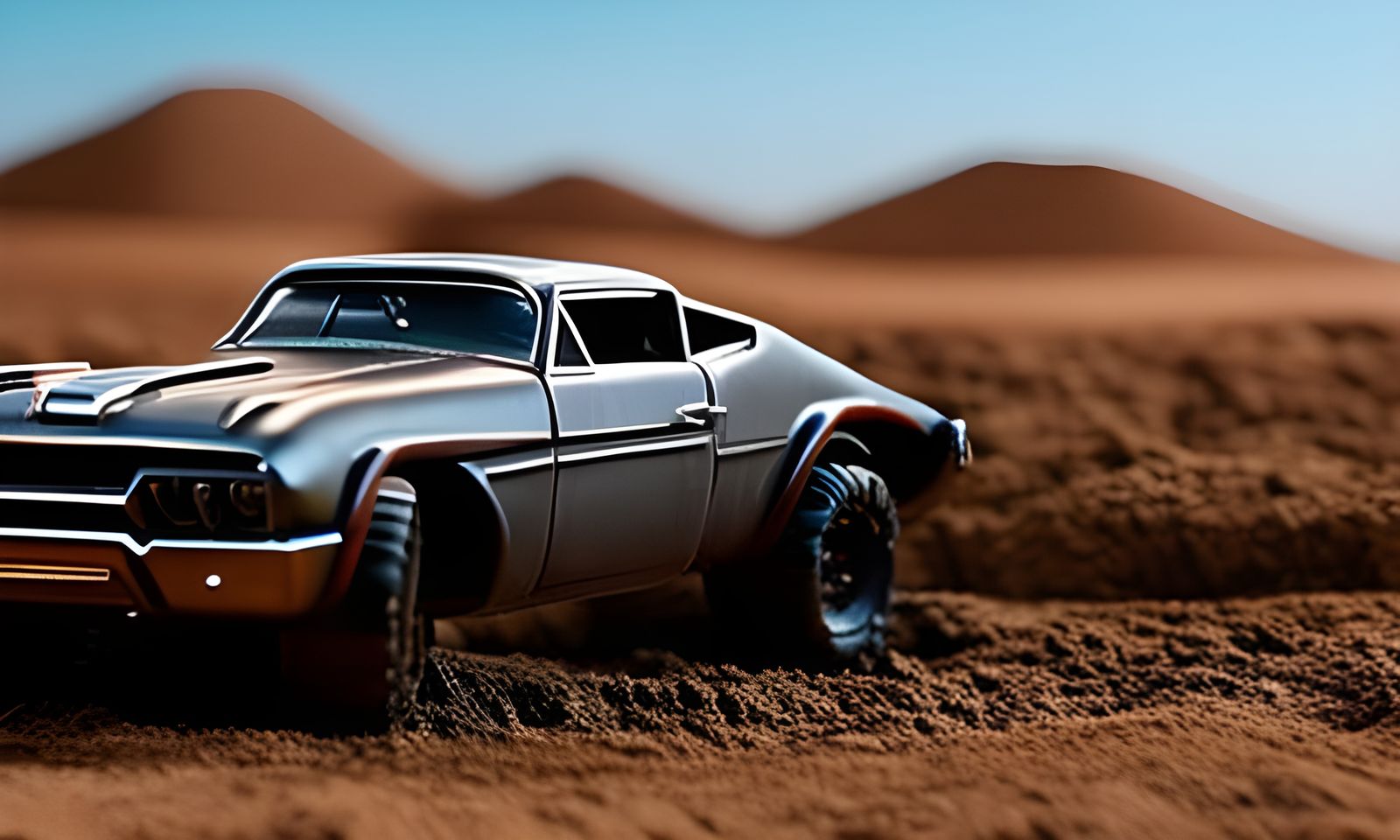 Mad Max Hot Wheels Car: Hyperrealistic Studio Shot