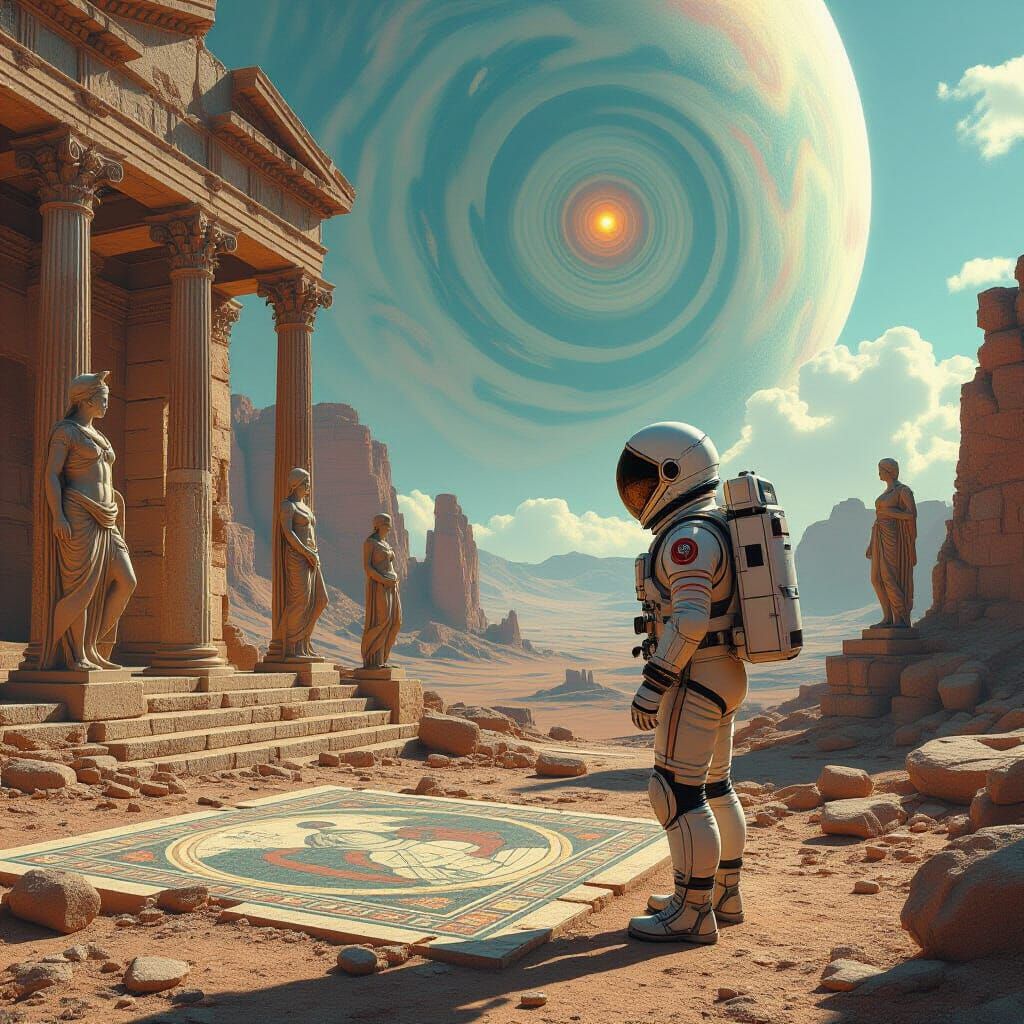 Astronaut discovers ancient Roman city on alien planet