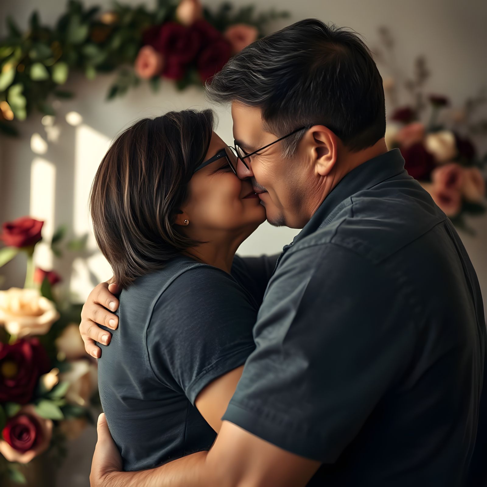 Passionate Kiss: A Candid Portrait of Love